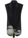 Ibrigu Traditional Printed Kimono Sleeveless Jacket By