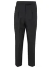 Ibrigu Flared Emobroidered Trousers In Black