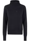 Ibrigu Turtleneck Sweater With Kimono Sleeve Clothing In Black