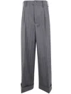 Ibrigu Wide Leg Wool Trousers Clothing In Blue