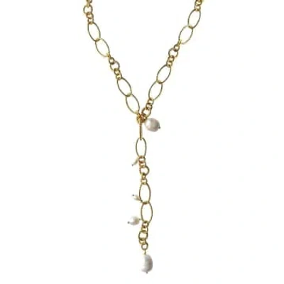 Ibu Jewels Classy Pearl Necklace-naa In Gold