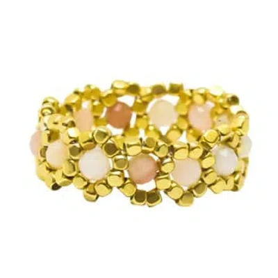 Ibu Jewels Princess Ring-pink Opal-ry04