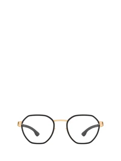 Ic! Berlin Eyeglasses In Rose - Gold - Black