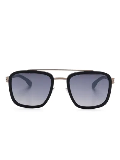 Ic! Berlin Jacob Sunglasses In Black