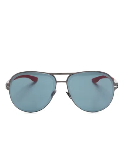 Ic! Berlin X Rolling Stones Satisfaction Rs Sunglasses In Blue