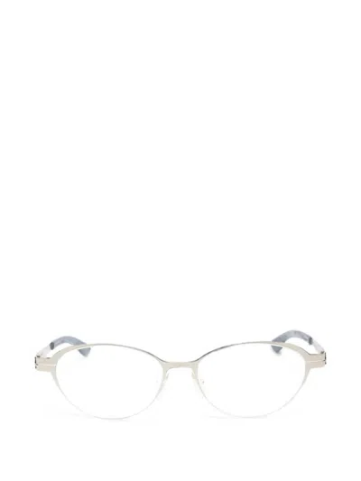 Ic! Berlin Acoustic Round-frame Glasses In Neutral