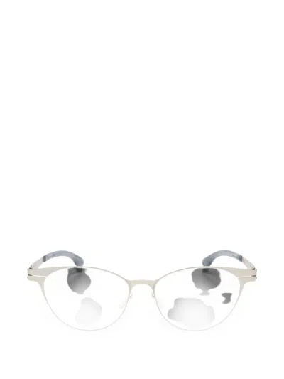 Ic! Berlin Bossa Nova Oval-frame Glasses In Grey