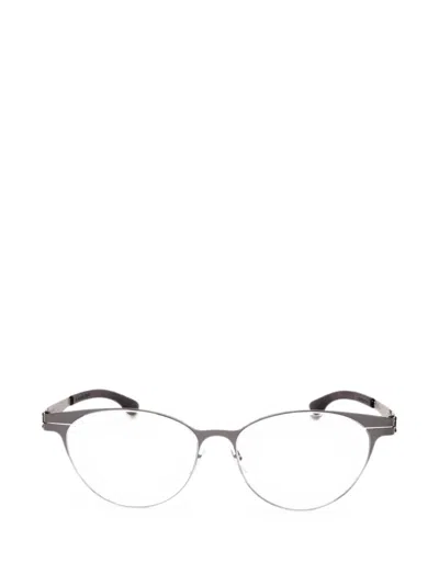Ic! Berlin Bossanova Oval-frame Glasses In Grey