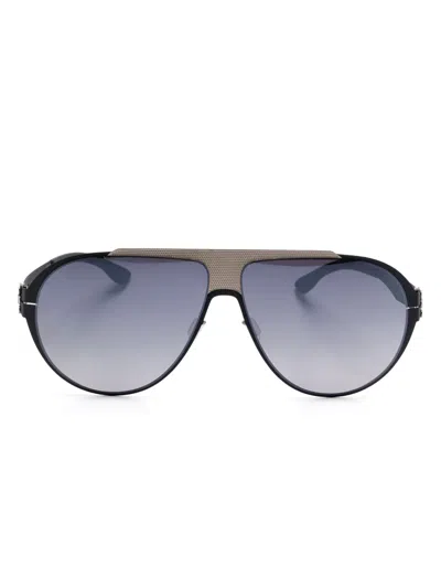 Ic! Berlin Carson Sunglasses In Black