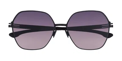 Ic! Berlin Ic0012 Jacy C. 02b Women's Sunglasses Black Size 58