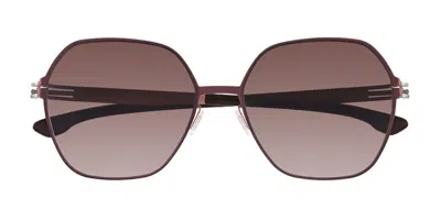 Ic! Berlin Ic0012 Jacy C. 68e Women's Sunglasses Purple Size 58