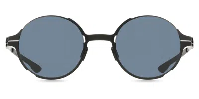 Ic! Berlin Ic0013 Miki 02a Men's Sunglasses Black Size 49