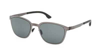 Ic! Berlin Ic0059 Anton 02r Men's Sunglasses Grey Size 54 In Gray
