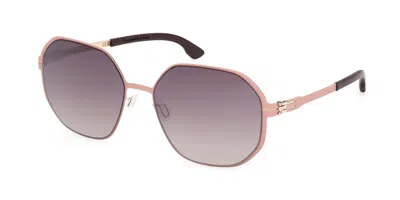Ic! Berlin Ic0060 Dominica 28e Women's Sunglasses Gold Size 59