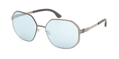 Ic! Berlin Ic0060 Dominica 35x Women's Sunglasses Grey Size 59