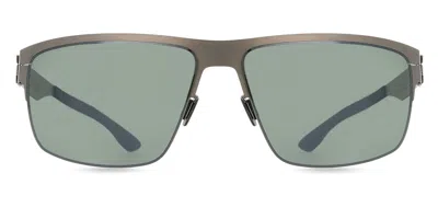 Ic! Berlin Ic0061 Nate Polarized 02r Men's Sunglasses Grey Size 63
