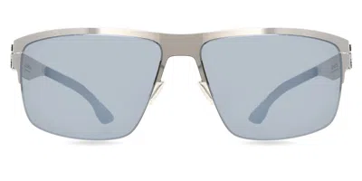 Ic! Berlin Ic0061 Nate Polarized 20d Men's Sunglasses Grey Size 63 In Gray