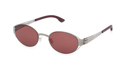 Ic! Berlin Ic0062 Noemi 02s Men's Sunglasses Grey Size 54