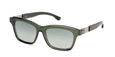 Ic! Berlin Ic0066 Pamela 96p Women's Sunglasses Green Size 54