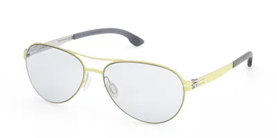 Ic! Berlin Ic0068-d Radi Asian Fit 41a Men's Sunglasses Yellow Size 58