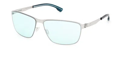 Ic! Berlin Ic0213 Oli The 2nd 20v Men's Sunglasses Silver Size 61