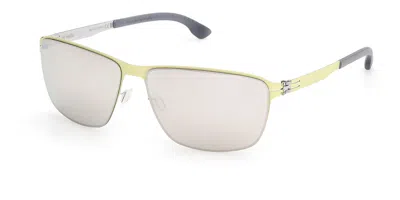 Ic! Berlin Ic0213 Oli The 2nd 41c Men's Sunglasses Yellow Size 61