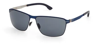 Ic! Berlin Ic0213 Oli The 2nd 92a Men's Sunglasses Blue Size 61