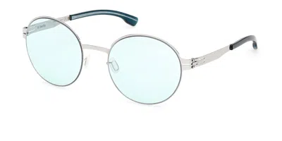 Ic! Berlin Ic0215 Pina 20v Men's Sunglasses Silver Size 53
