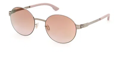 Ic! Berlin Ic0215 Pina 59f Men's Sunglasses Brown Size 53