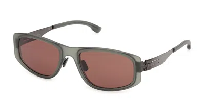 Ic! Berlin Ic0217 Priya 95e Men's Sunglasses Green Size 55