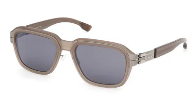 Ic! Berlin Ic0219 Bogart 20a Men's Sunglasses Brown Size 55