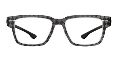 Ic! Berlin Ic5014 Flx_01 002 Men's Glasses Grey Size 53 - Free Lenses - Blue Light Block Available In Gray