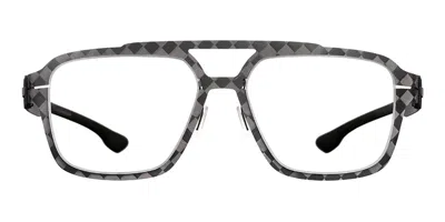 Ic! Berlin Ic5015 Flx_02 02b Men's Glasses Grey Size 55 - Free Lenses - Blue Light Block Available In Gray