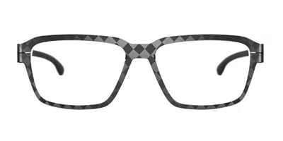 Ic! Berlin Ic5016 Flx_03 02b Men's Glasses Grey Size 56 - Free Lenses - Blue Light Block Available In Gray