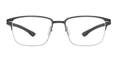 Ic! Berlin Ic5028-d Kenny Men's Glasses, Gunmetal, Size 53 In Gray