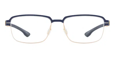 Ic! Berlin Ic5032-d Luan 028 Men's Glasses Blue Size 53 - Free Lenses - Blue Light Block Available In Black