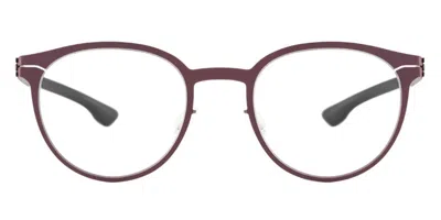 Ic! Berlin Ic5053 Robin Men's Glasses, Burgundy, Size 50