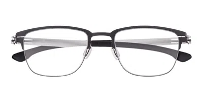 Ic! Berlin Ic5063-d The Lone Wolf Men's Glasses, Black, Size 51