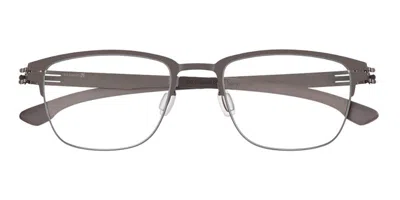 Ic! Berlin Ic5063-d The Lone Wolf Men's Glasses, Grey, Size 51 In Gray