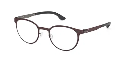 Ic! Berlin Ic5155 Robin Small 005 Men's Glasses Burgundy Size 48 - Free Lenses - Blue Light Block Available