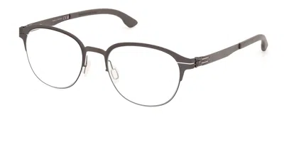 Ic! Berlin Ic5321-d Sing Asian Fit 002 Men's Glasses Grey Size 51 - Free Lenses - Blue Light Block Available In Gray