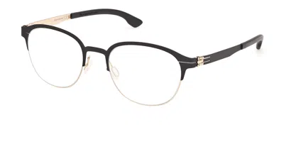 Ic! Berlin Ic5321-d Sing Asian Fit 005 Men's Glasses Gold Size 51 - Free Lenses - Blue Light Block Available In Multi