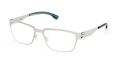 Ic! Berlin Ic5332 Leif 020 Men's Glasses Silver Size 55 - Free Lenses - Blue Light Block Available