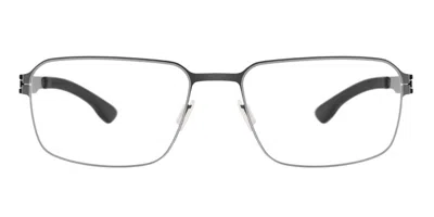 Ic! Berlin M1660 Mb 13 Men's Glasses, Gunmetal, Size 54 In Gray