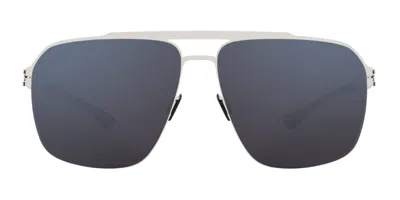 Ic! Berlin M1661 Mb 14 Pearl Men's Sunglasses White Size 61