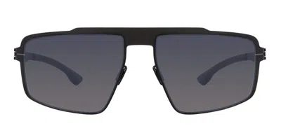 Ic! Berlin M1663 Mb 16 Black Men's Sunglasses Black Size 58