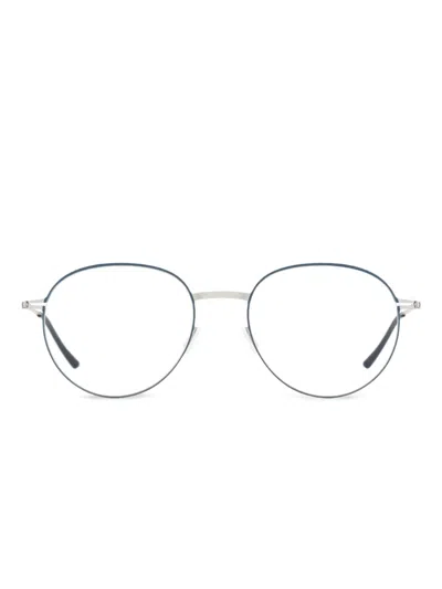 Ic! Berlin Runde Brille Mit Metallbesatz In Green