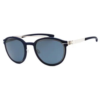 Ic Berlin No-comply Rh0026h 169 Pearl Navy Blue/blue In Black