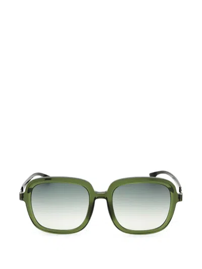 Ic! Berlin Rita Waldmeister Square-frame Sunglasses In Green