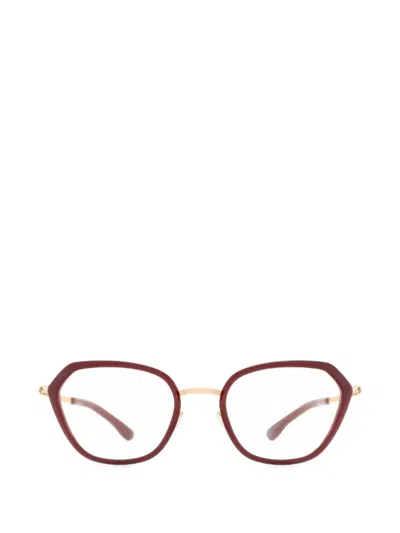 Ic! Berlin Vayu Geometric-frame Glasses In Red